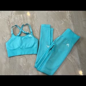 OnerActiveClassic seamless leggings and bra set Lagoon Marl